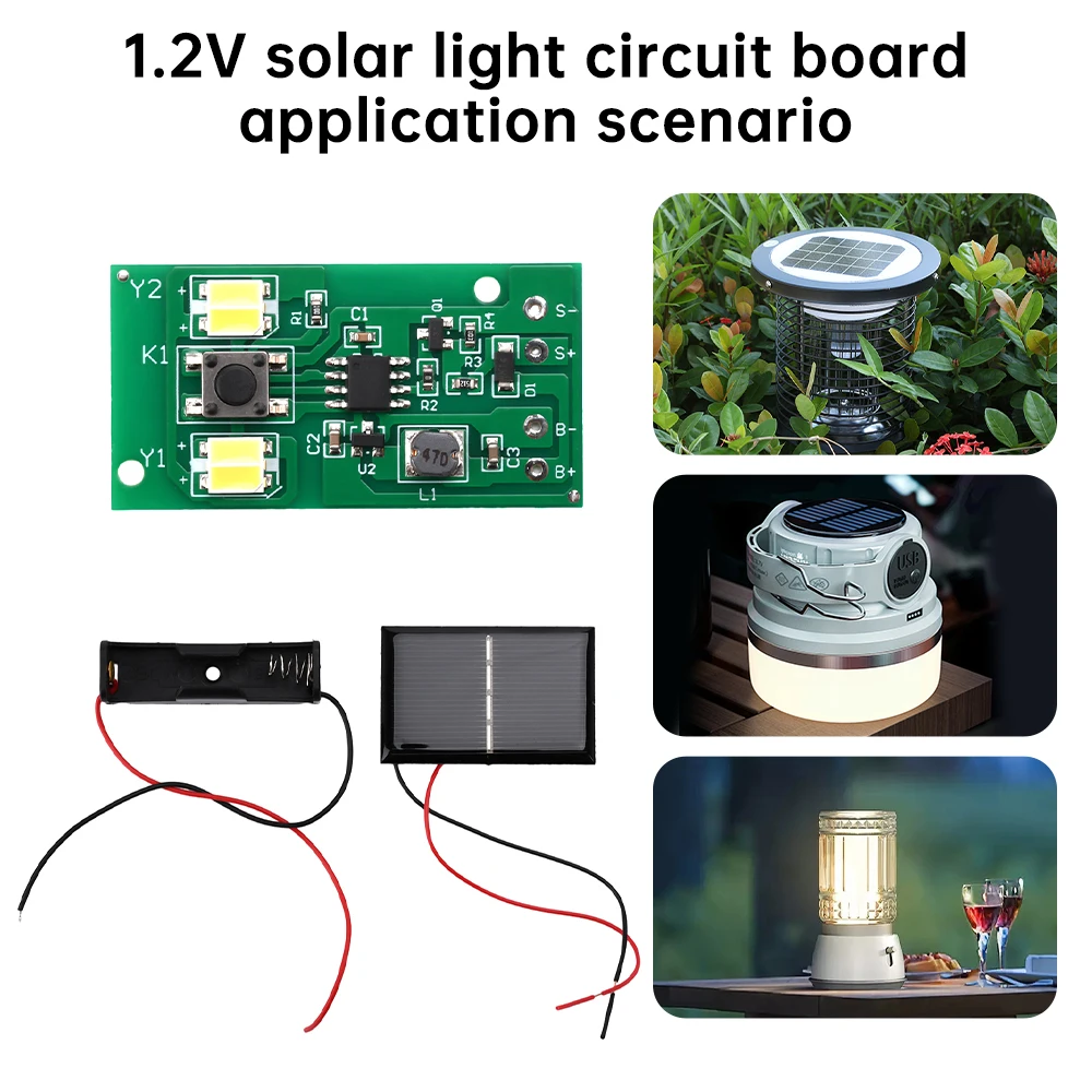 Controller solare 1.2V ricarica interruttore lampione circuito Controller di ricarica interruttori automatici ricarica batteria al litio B