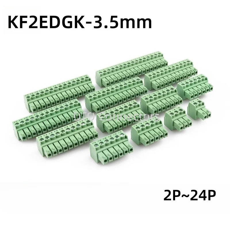 ( Pieces) Kf2edgk - 3.5mm - 2p 3p 4p ~ 24p Pluggable Connector Terminal Block ( 3.5 Pitch 2edgk 15edgk