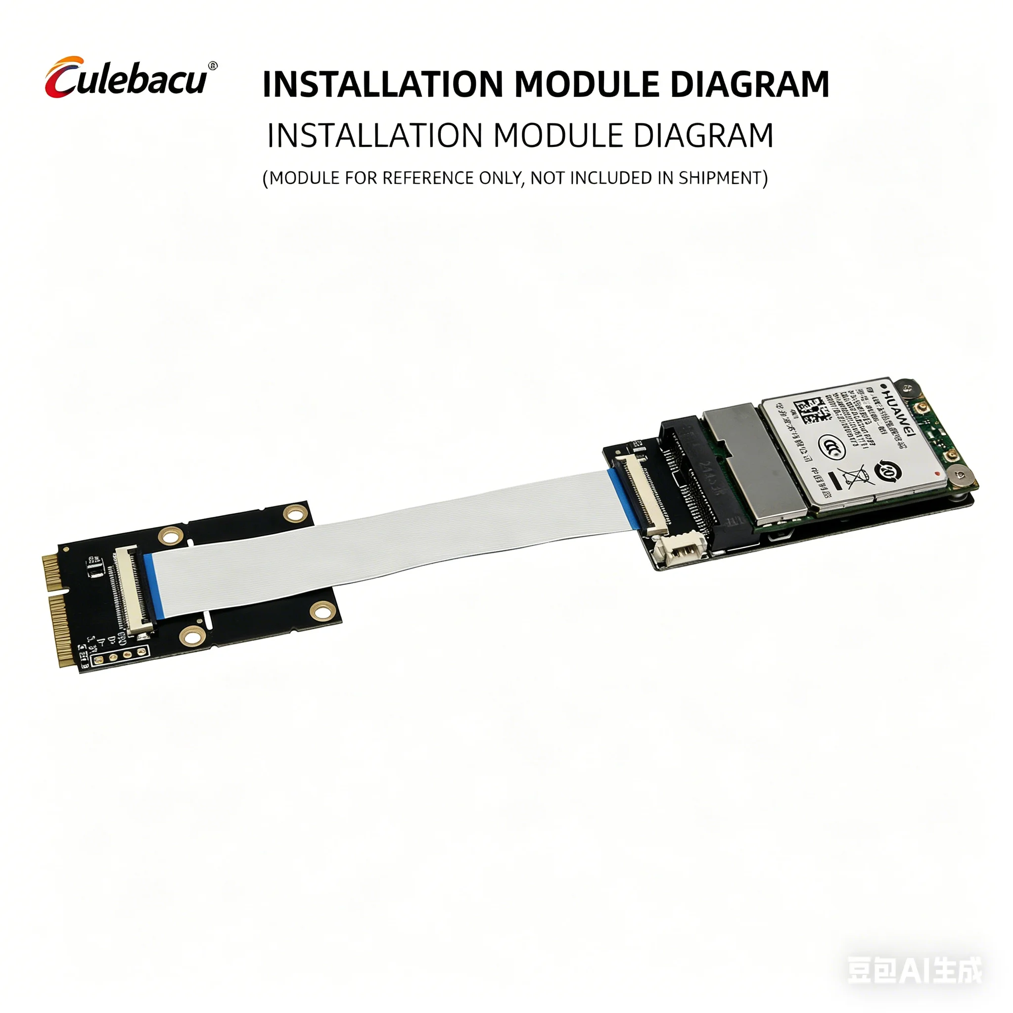 Mini PCIe to Mini PCIe Extension Cable with SIM Slot Hot Sale in Stock