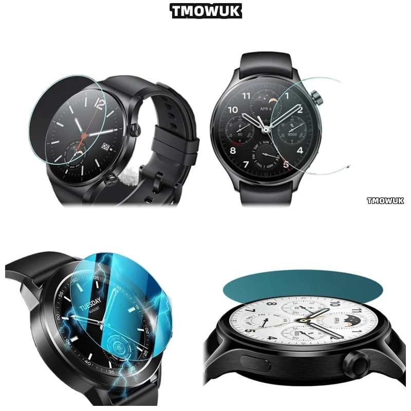 

For Xiaomi Watch S1 S3 Pro S4 Sport Shockproof Tempered Glass Screen Protector HD 9H Hardness Anti-Slip Clear
