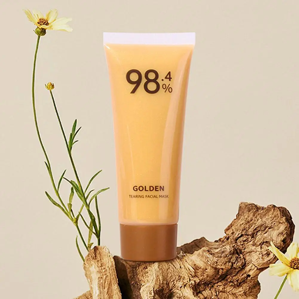 1 Stuks 80G Goud Folie Peel-Off Masker Peel Off Anti-Rimpel Gezichtsmasker 98% Gouden Masker Gezichts Voor Diep Reinigt Huidverzorging Voor Wom E1w4