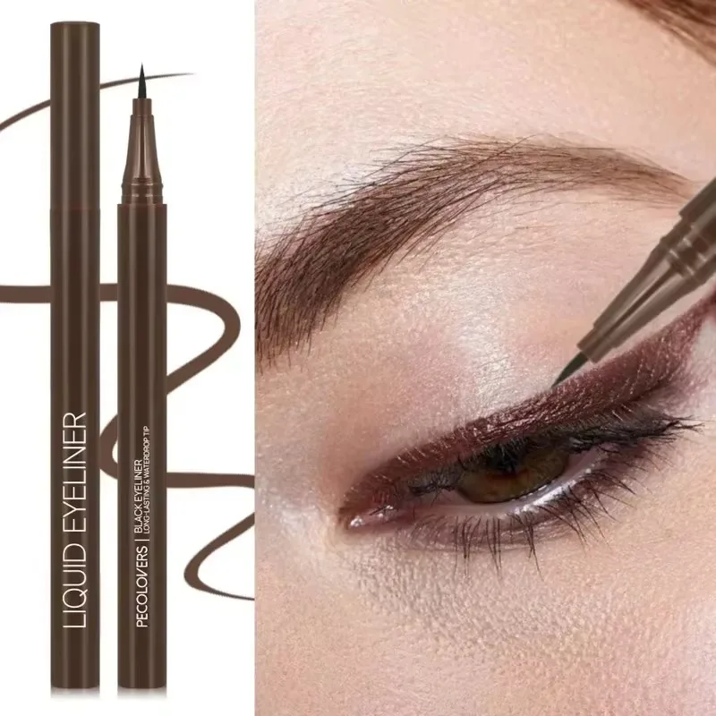Not Blooming Brown Liquid Eyeliner Easy Wear Quick Drying Waterproof Long-lasting Smooth Ultra-fine Eyeliner Makeup Tools