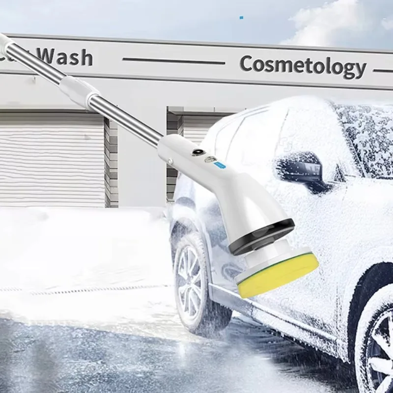 

Беспроводная электрическая вращающаяся щетка, портативная щетка для чистки автомобиля, кухни, скребок для душа, очиститель, электроинструмент для ванной комнаты