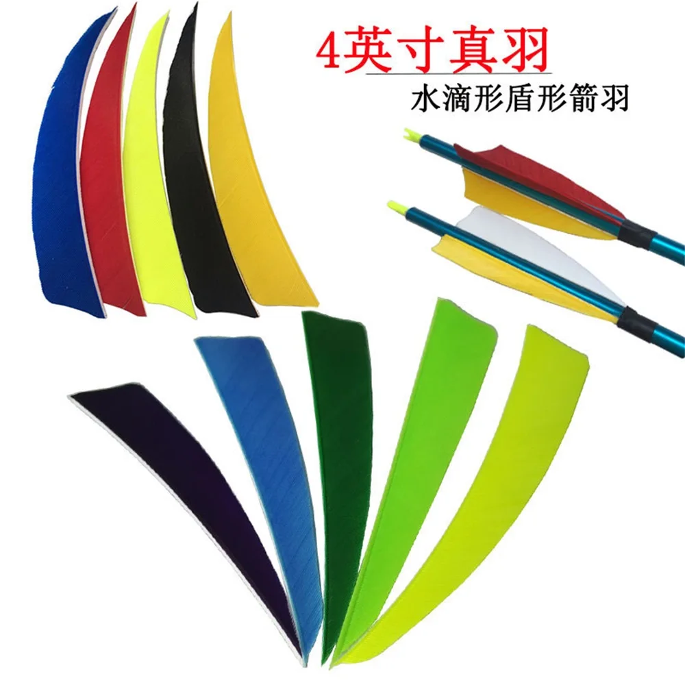 

Перья индейки для охотничьего лука и стрелы, Искусственное перо индейки, 50 штук, 4 дюйма