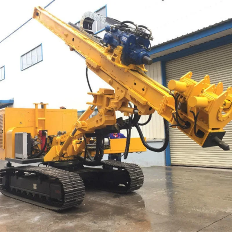 DTH Drill Rig Machine Rock Soil Auger  Drilling Rigs  Crawler DTH Hammer Drilling