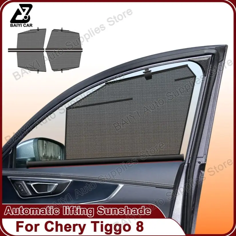 Для Chery Tiggo 8, солнцезащитный козырек на боковое окно, передние и задние окна, защита от солнца, затемняющая штора, автоподъемные шторы, автомобильные аксессуары Для Chery Tiggo 8, солнцезащитный козырек на боковое окно, передние и задние окна, защита от солнца, затемняющая штора, автоподъемные шторы, автомобильные аксессуары