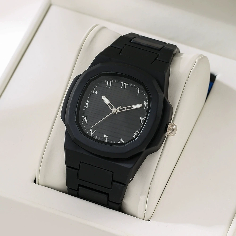 New Fashion Luxury Men Square Plastic Watch Women Business Casual Quartz Watches Students Sports Watches For Gifts Reloj Hombre