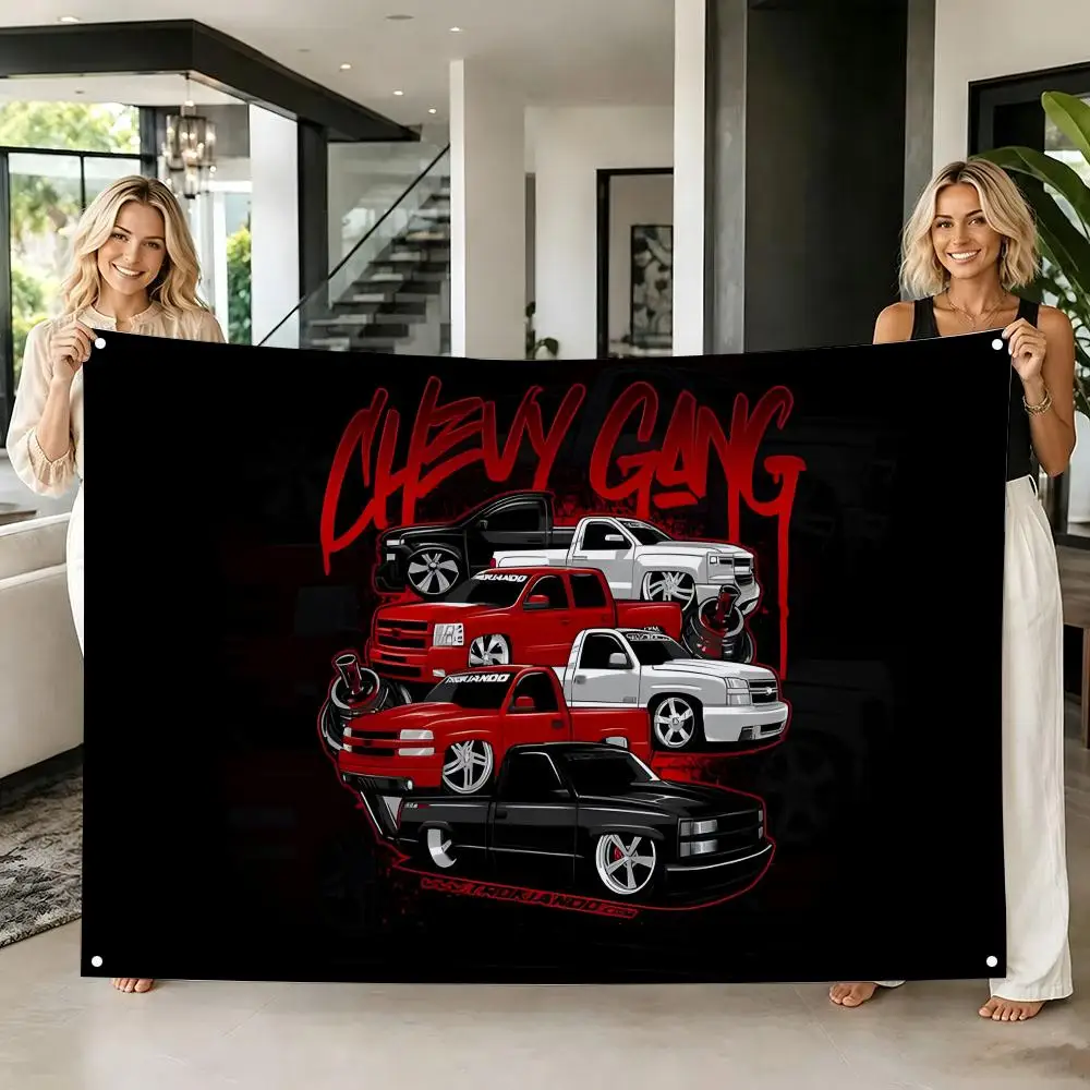 Retro F-Felix Classic Vintage Car Flags Tapestry Creative Pattern Photo Living Room Wall Art Party Outdoor Decor