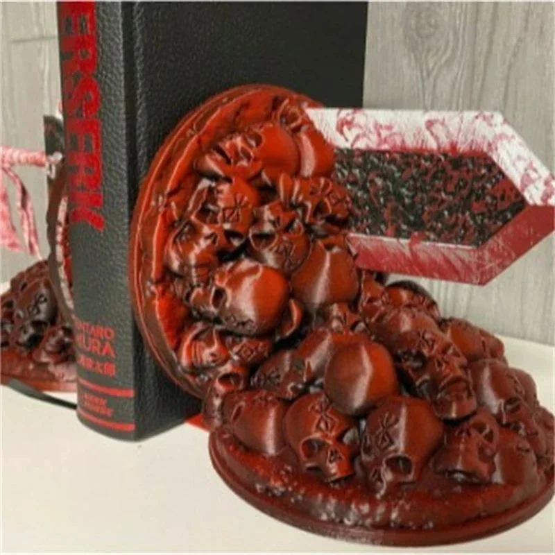 Berserk Bookends Furious Bookends Dragon Slayer Resin Ornament Desktop Bookshelf Decorative Books Holder Home Desk Decoration