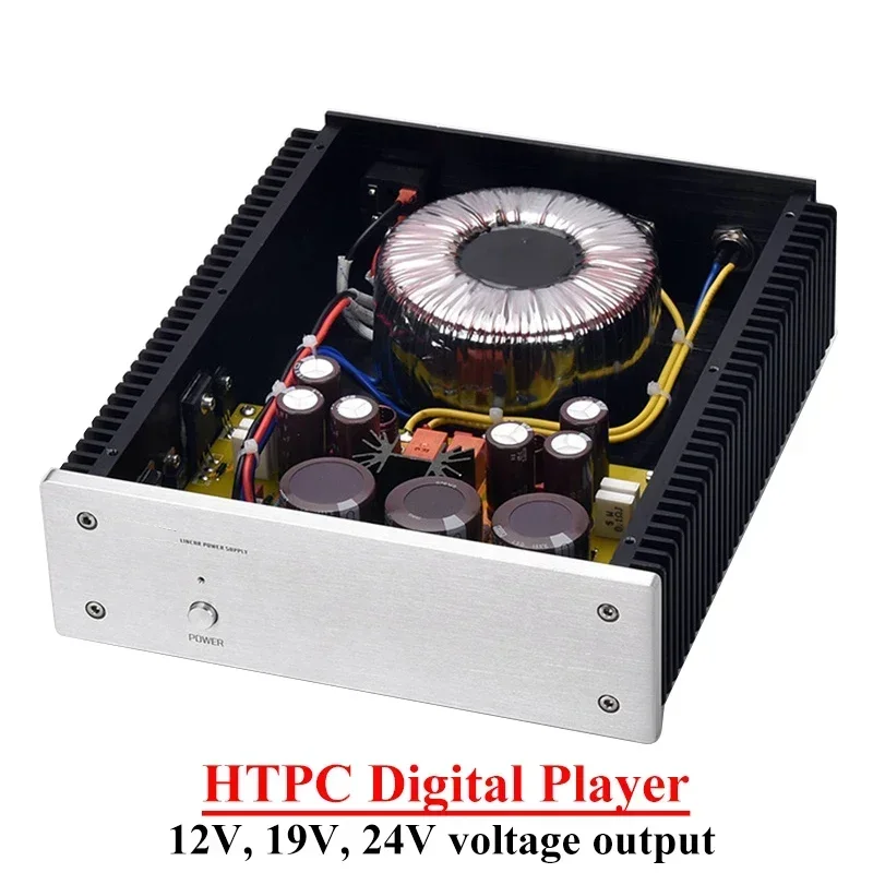 High Power 12v 19v 24v Voltage Output Large Current Linear Power Supply for 200w HTPC Digital Player