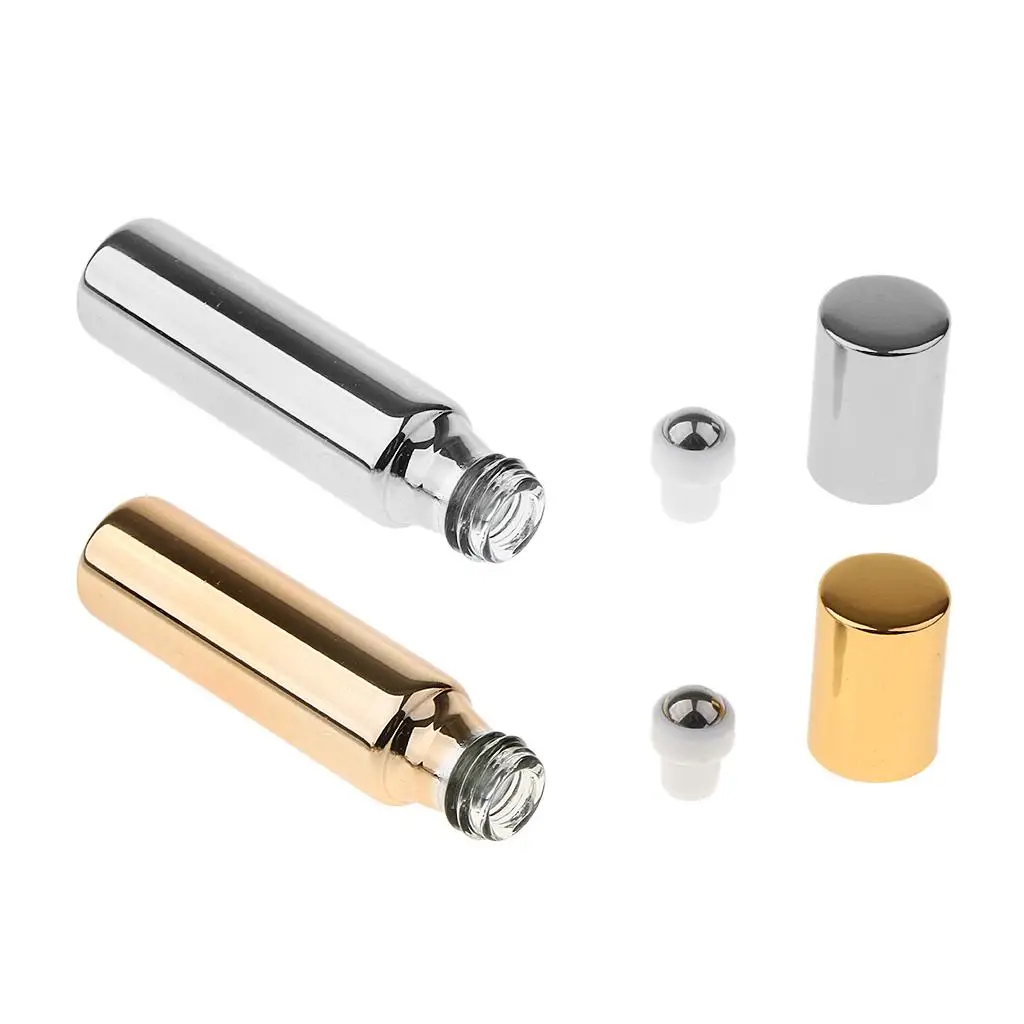 5 Leak-proof essential oil roller bottle sets with , for filling /