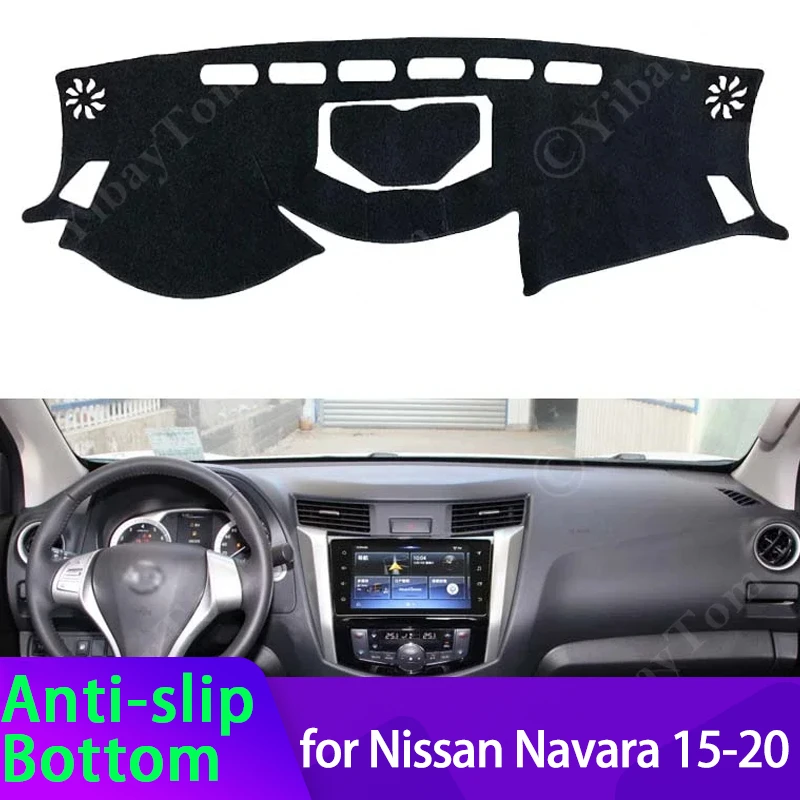 For Nissan Navara NP300 Frontier D23 2015 ~ 2021 Car Dashboard Cover Dash Board Mat Carpet Pad Sunshade Cape Cushion Accessories