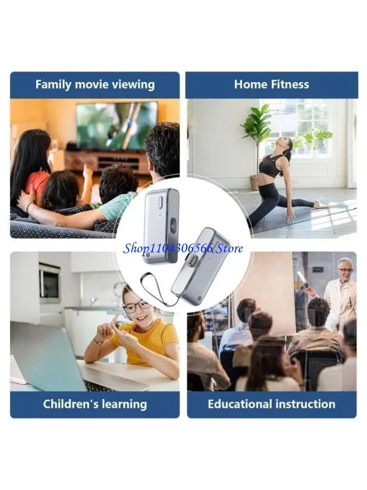 

02DD Long Extent 50M Radio Disseminator Receiver 4K Streaming Outlet Play Denial Delay