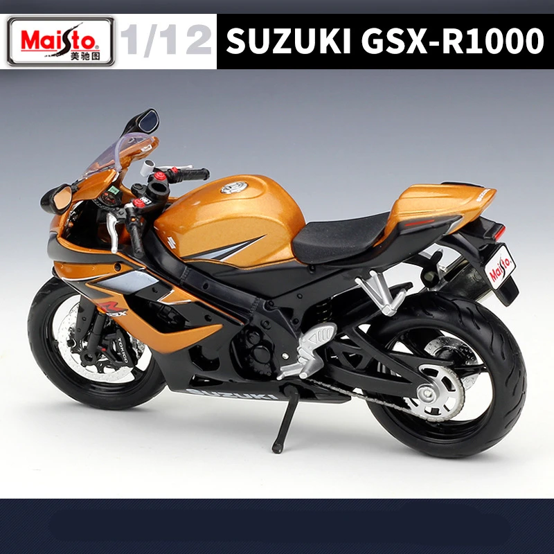 Maisto 1:12 Suzuki GSX-R1000 lega da corsa modello di moto simulazione pressofuso in metallo Street Sports modello di moto regalo per bambini