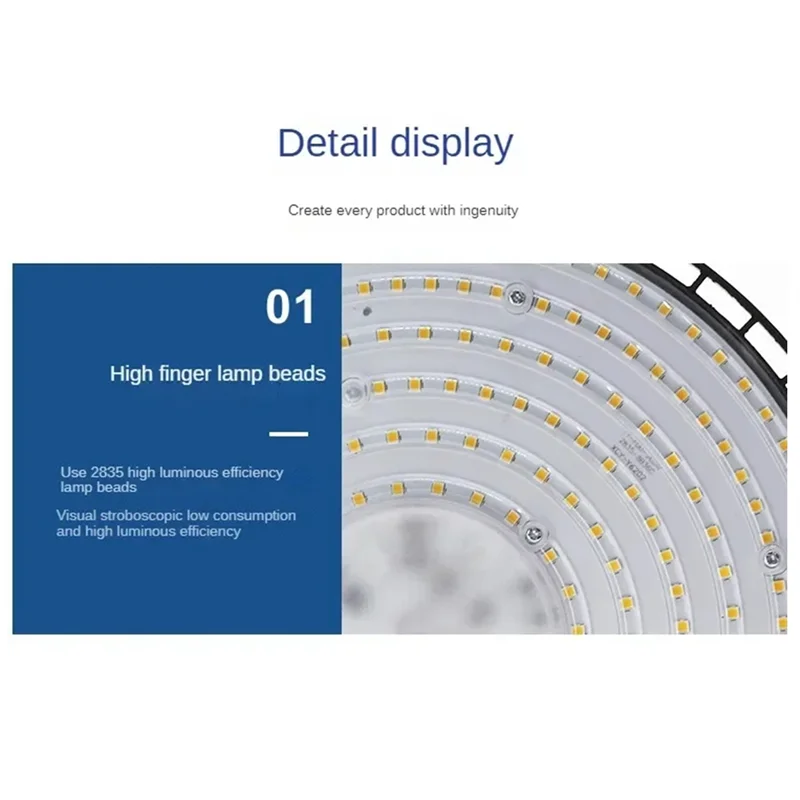 AT21-200W 6500K Cool White Light LED Light For Mining Commercial Warehouse Garage Industrial Market Workshop