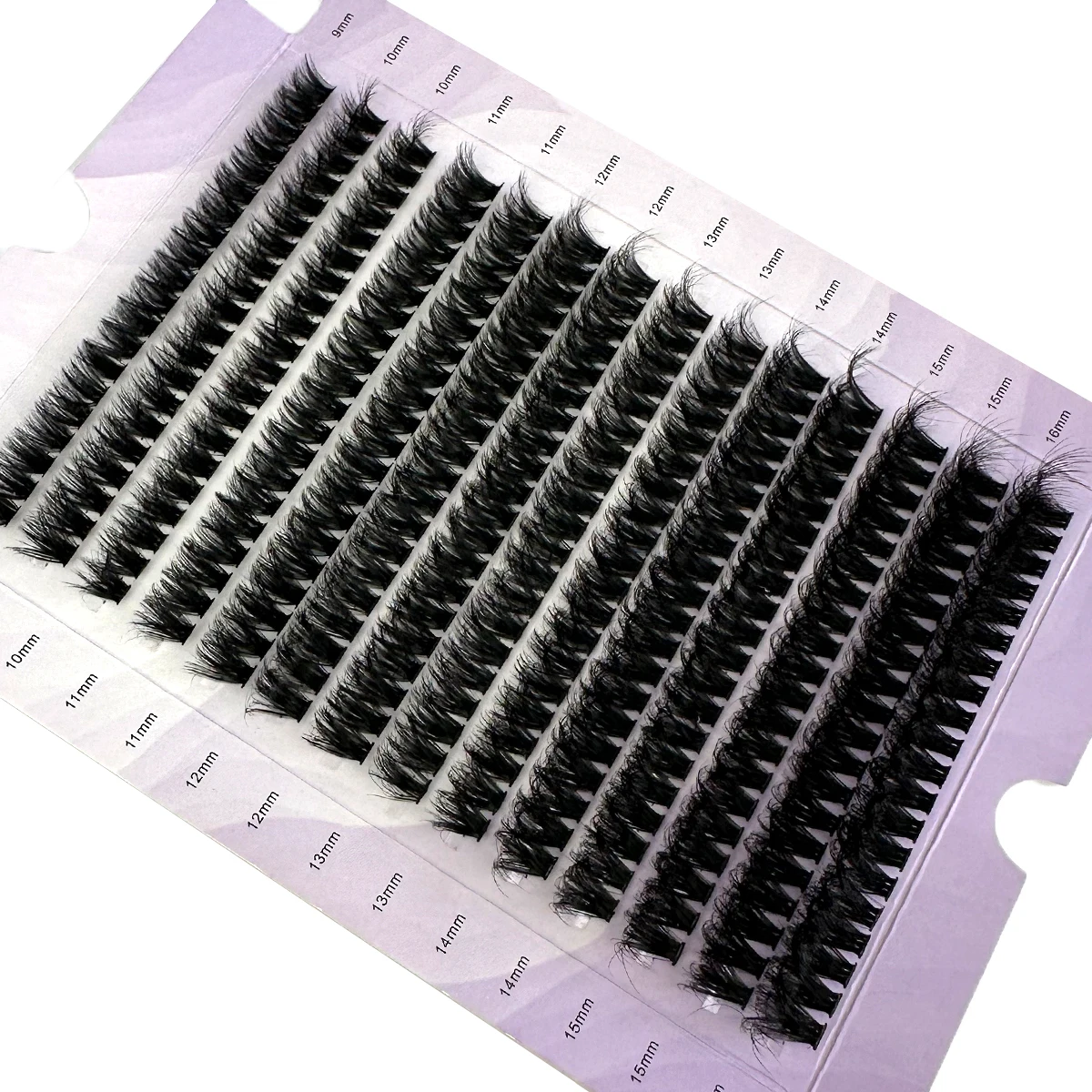 HBZGTLAD 14 rangées 5D cils en grappe moelleuse 60D/80D/100D cils épais D/DD Curl 9-16mm mélange de cils individuels bricolage Extensions de cils