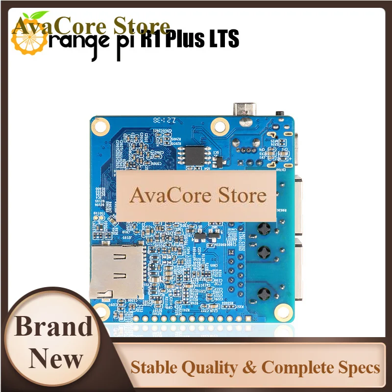 AvaCoreOrange Pi R1 Plus LTS 1GB RAM RK3328 Open Source Single Board Computer Run OpenWRT Android 9 Ubuntu Debian For Mini Route