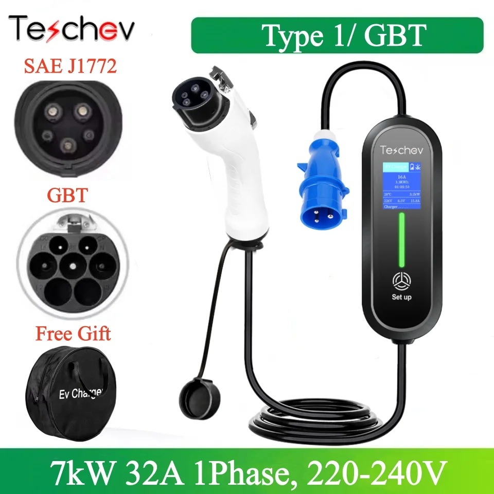 Teschev 32A 7KW 1Ph…