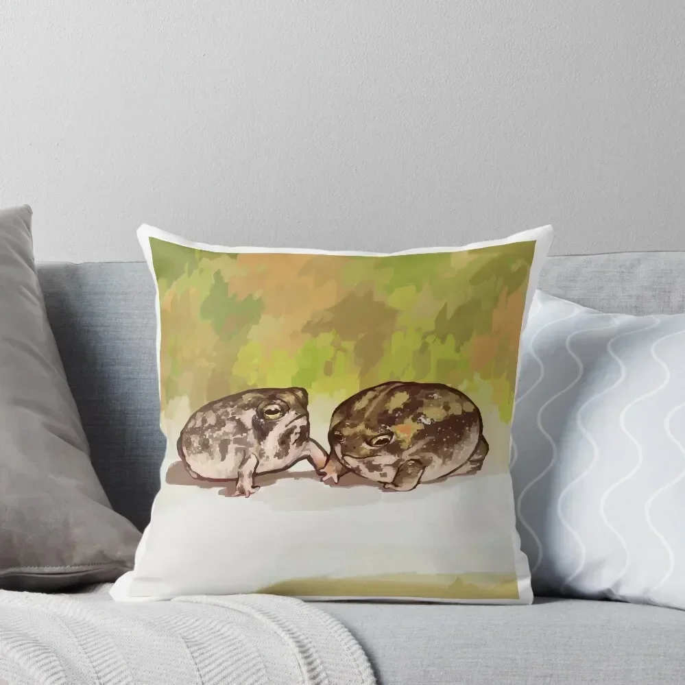 Desert Rain Frogs Throw Pillow Sofa Cushions Covers Custom Cushion Photo Decorative Sofa Cushions Cushion Cover Set pillow