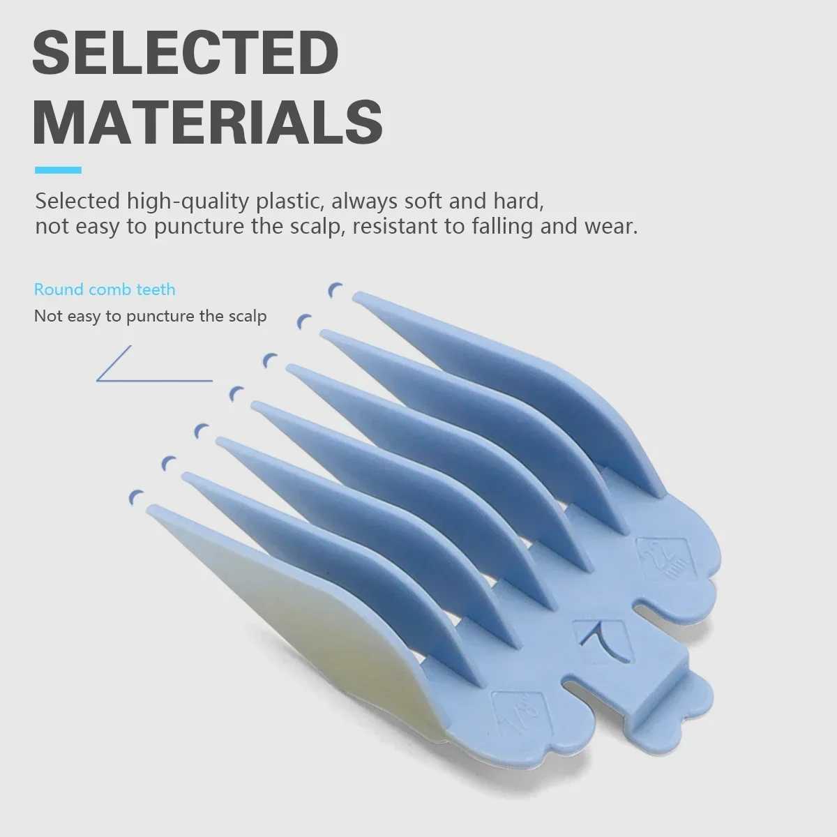 10 قطعة/الحقيبة مقص الشعر الحد مشط دليل الحد مشط المتقلب الحرس مرفق 3-25 مللي متر العالمي الملونة #4