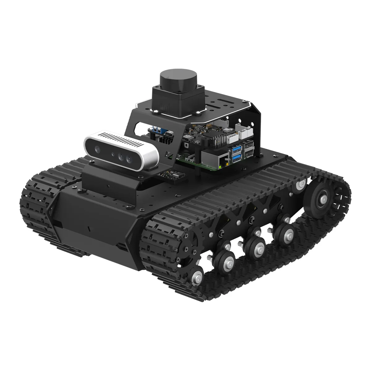 

Hiwonder MentorPi T1 Raspberry Pi Robot Car – Tank Chassis, ROS2 AI Coding Large AI Model (ChatGPT) & Autonomous Driving Support