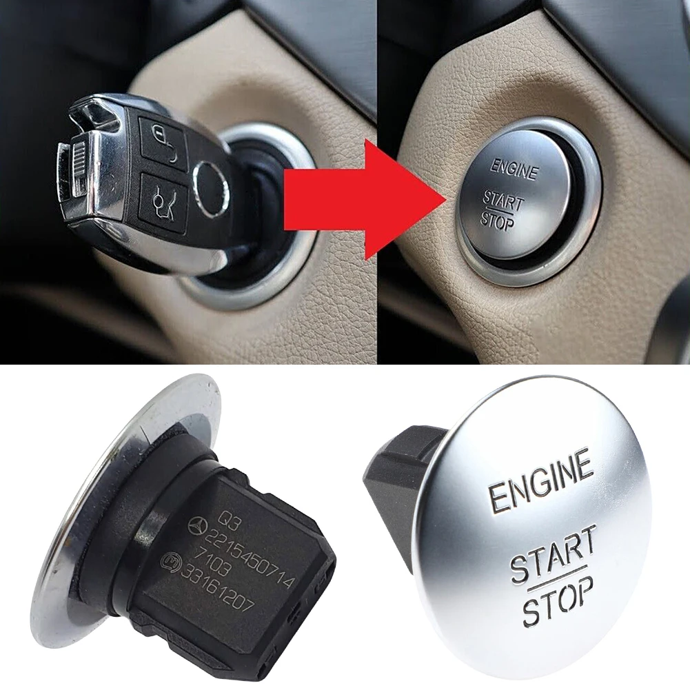 Car Keyless ONE-CLICK Start Stop Push Button Engine Ignition Switch For Mercedes Benz All Models C W204 GLK X204 W176 W205 W212