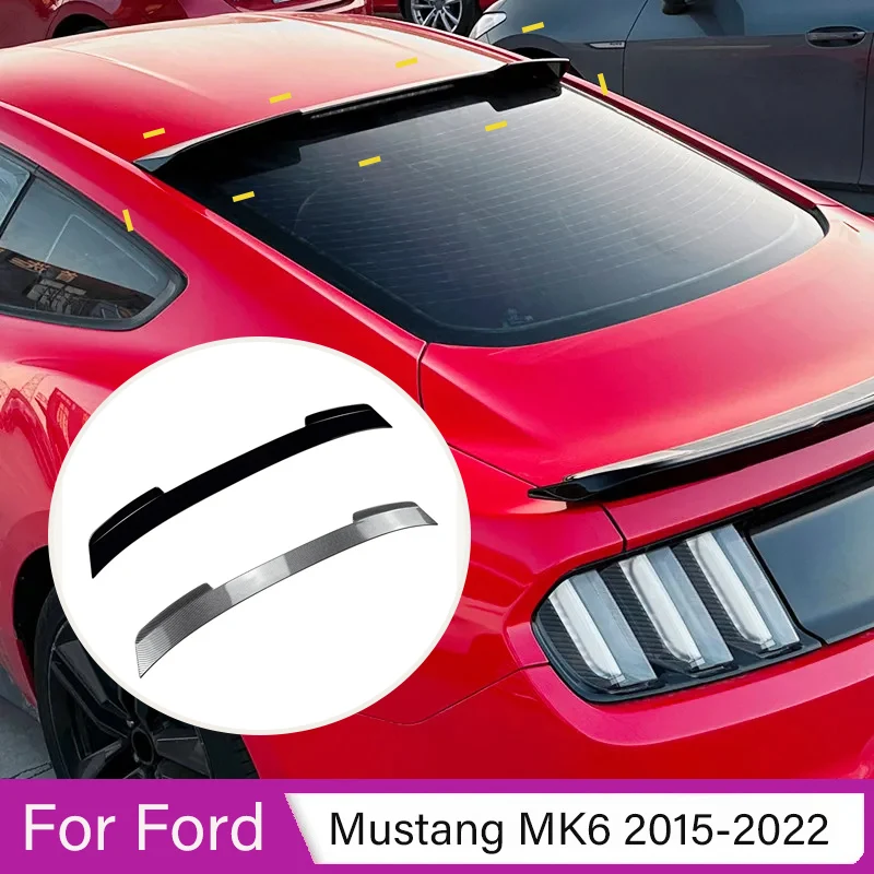 

For Ford Mustang MK6 2015-2022 Car Rear Window Roof Spoiler Wings Body Kits Tuning External Decoration Guard Accessories Part
