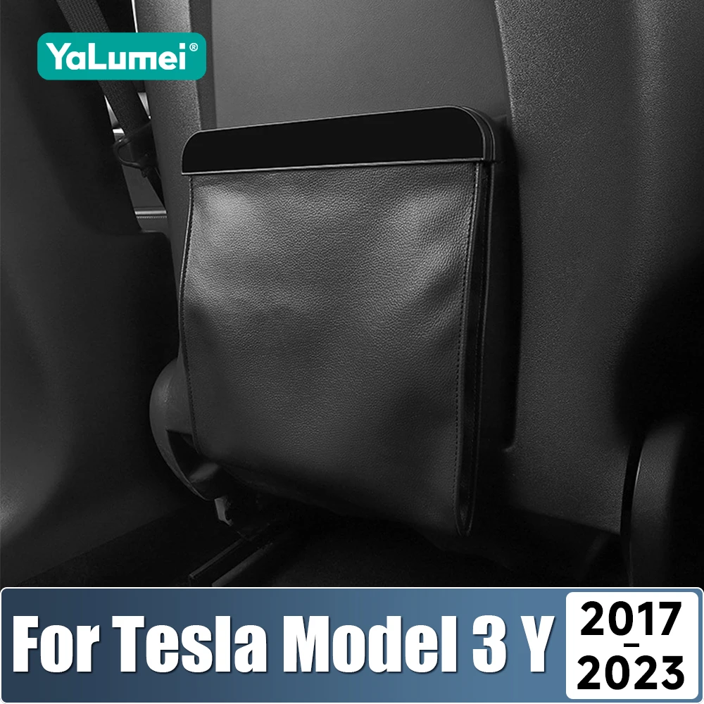 

Для Tesla Model 3 Y 2017-2023: Водонепроницаемый магнитный мусорный пакет для автомобиля, подвесной на заднее сиденье