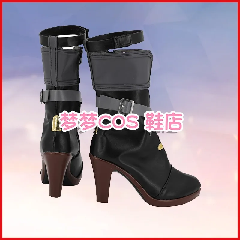 Jeu Wuthering Waves Danjin Cosplay chaussures Danjin chaussures femmes Halloween fête