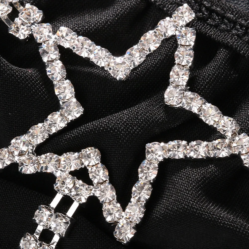 مثير كريستال ستار الخصر ثونغ للنساء ، سلسلة الجسم ، بيكيني سراويل ، البطن ثونغ ، G سلسلة ، هيئة المجوهرات ، اكسسوارات الملابس الداخلية ، هدية