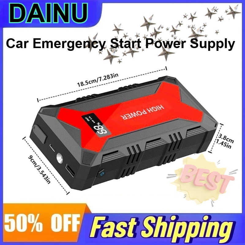 F19 10000mAh 12V High Capacity Car Emergency Start Power Supply Portable Outdoor Emergency Rescue Kit