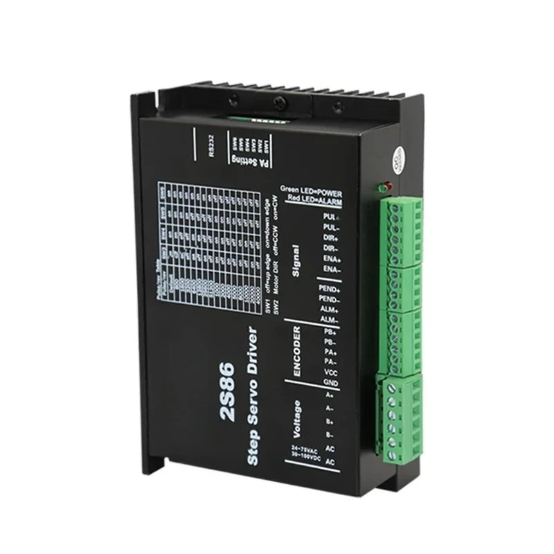 2 Phase 86mm Series  34 1A-8A DC 36 V48V AC 27-75V Closed Loop Servo Stepper Driver For CNC Router