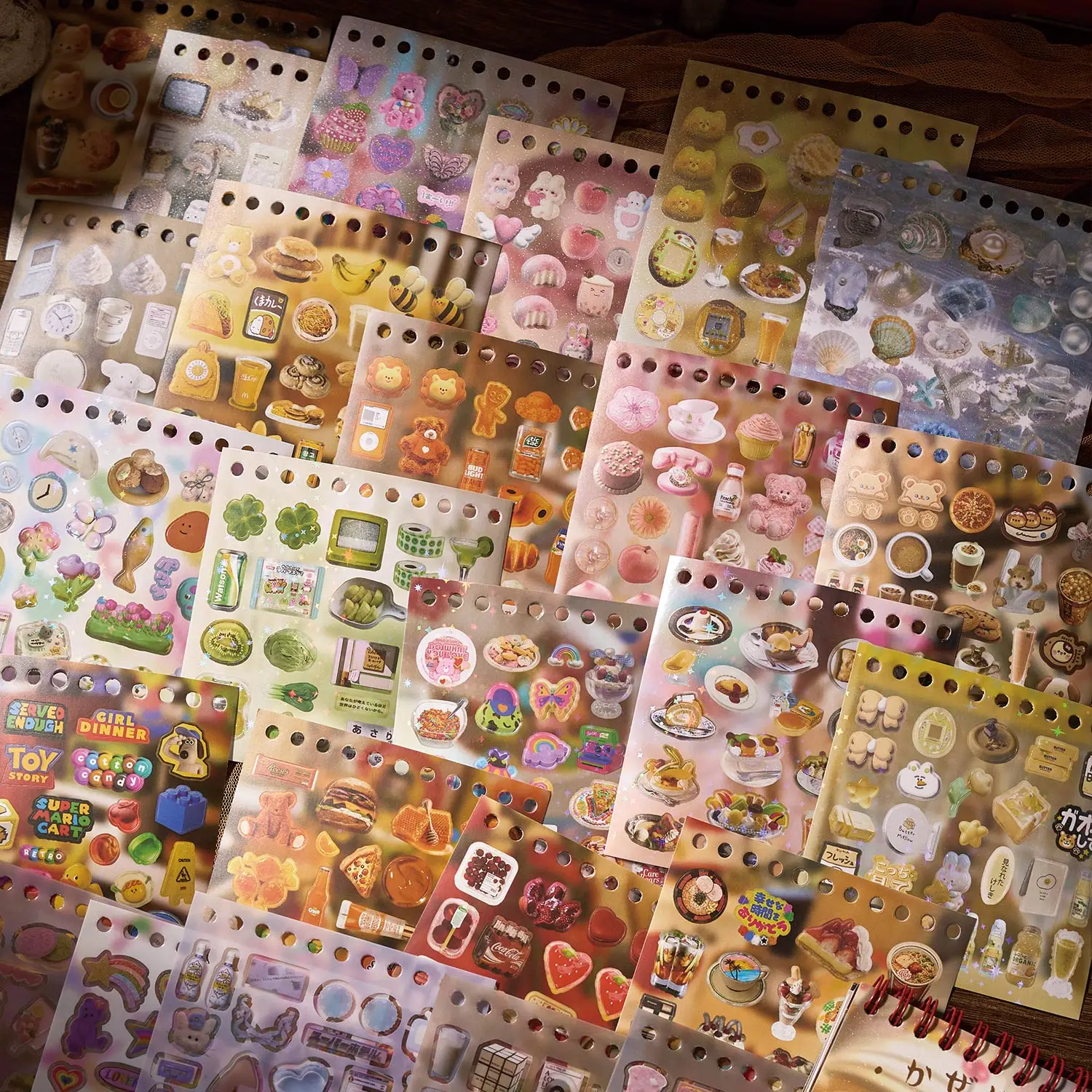 50 Coil Stickers This Camellia Season Series Japanese Style Ancient Ins Style Handbook Material DIY Decorative Stickers