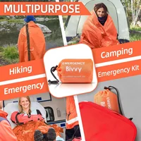 Emergency Sleeping Bag Survival Blanket Thermal Mylar Bivy Sack Lightweight Waterproof Portable Shelter For Camping Hiking 3