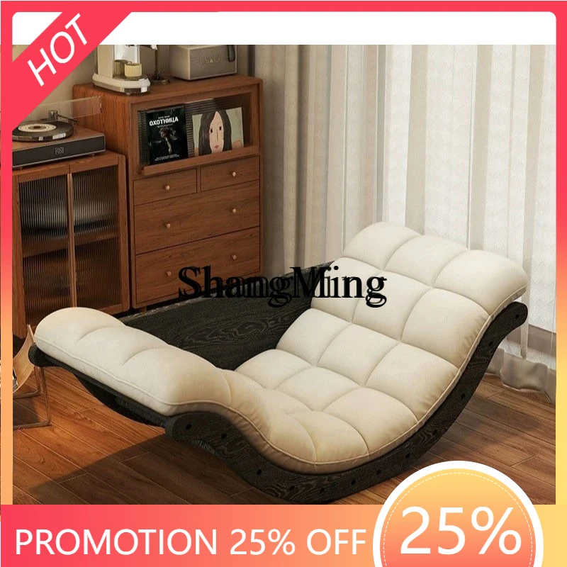 

SM new multifunctional retro lazy sofa living room balcony home leisure lunch break recliner