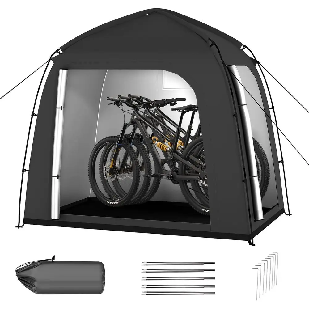 

Палатка для хранения велосипедов, уличная водонепроницаемая велосипедная палатка или 2-3 велосипеда, навесы для хранения велосипедов с 210D rd PU4000 или ycle, мотоцикл, сад