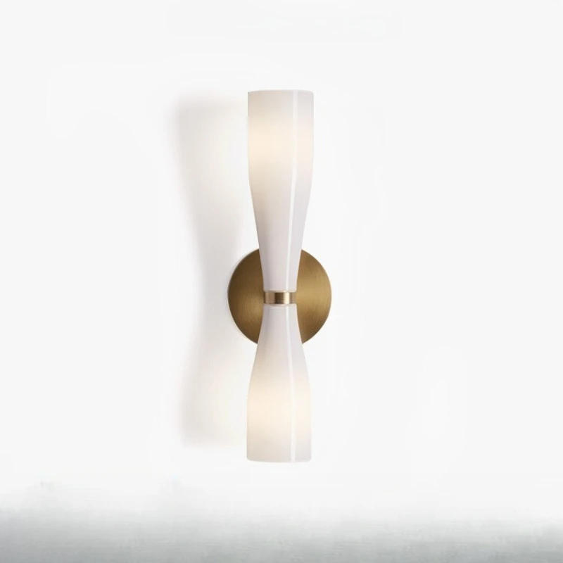 

Американский стиль, полностью медный настенный светильник, светильник, бра для гостиной, фоновая стена, прихожая, кабинет, спальня, прикроватный светильник