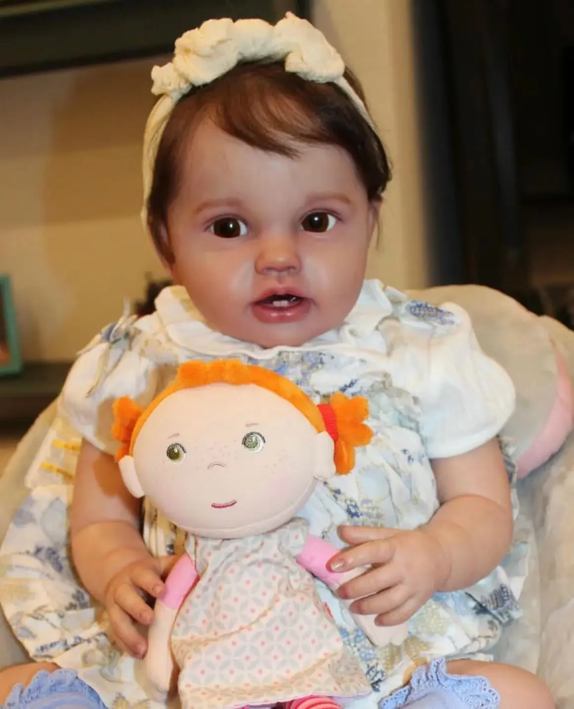 カスタマイズされた提供 24 インチリボーンベビーロッティ手根付き髪すでに完成した人形クリスマスギフト