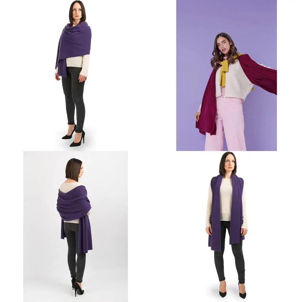 

Палантин из 100% кашемира — роскошная итальянская кашемировая накидка для элегантности и комфорта