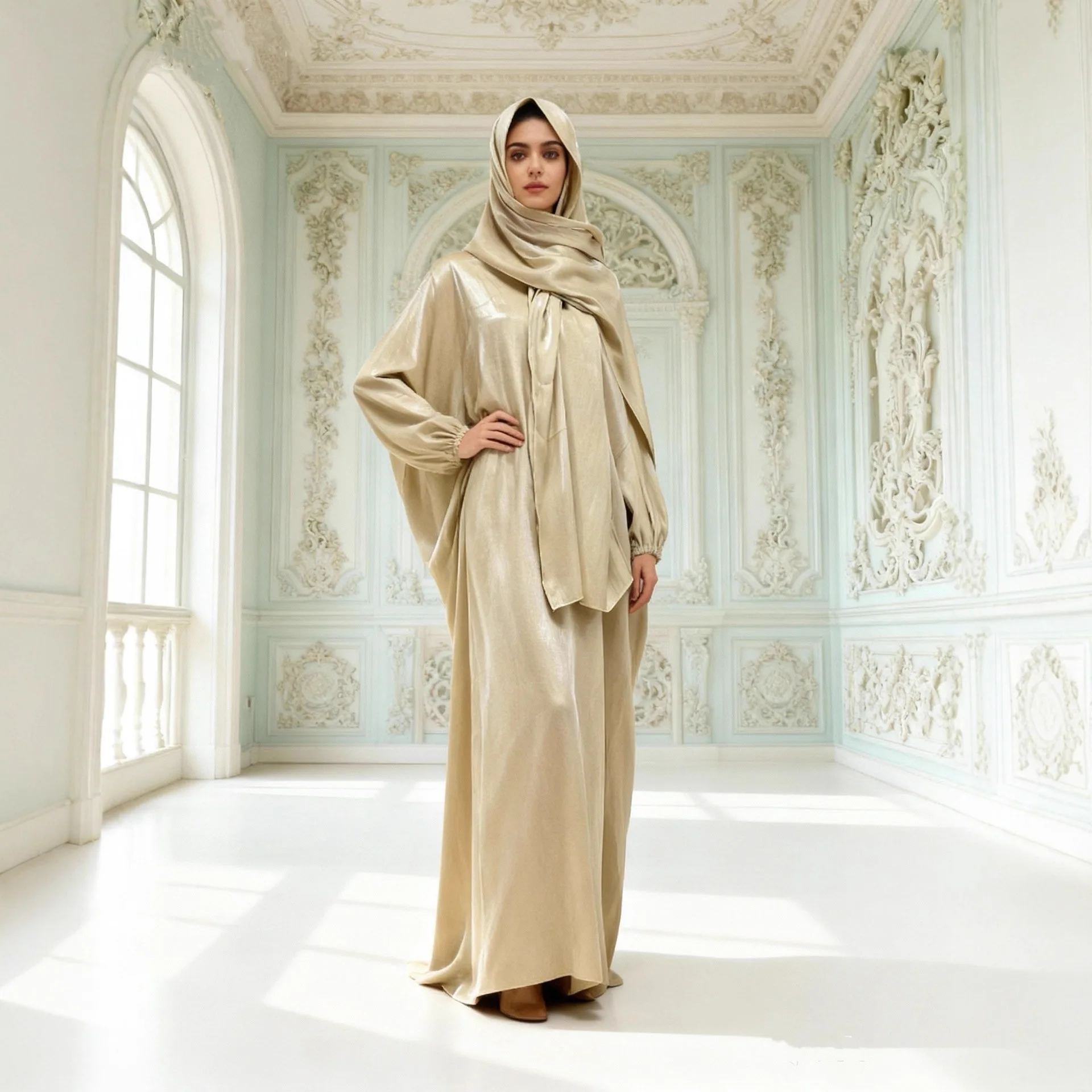 

Ид Рамадан Абая Турция Мусульманское молитвенное платье Абая для женщин Кафтан Kebaya Djellaba Robe Femme Musulmane Islam Jalabiya Burqa