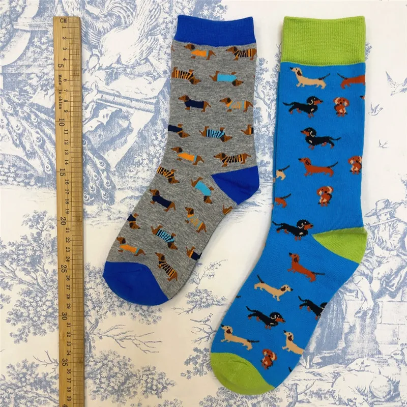 Adult Size Dachshund Hush Pup Puppy Crew Cotton Socks Dog Paws Claws Pet Street Fashion Animal Sausage Funny Cartoon Lovely Sox