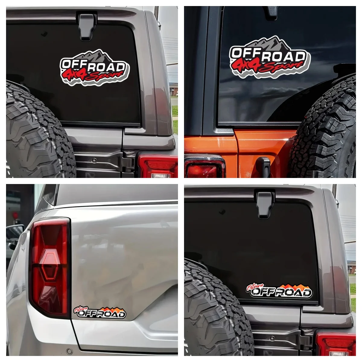 Self-Adhesive Decal Off Road 4X4 Sport Car Sticker Waterproof Auto Decors on Bumper Rear Window Motorcycle Laptop Helmet