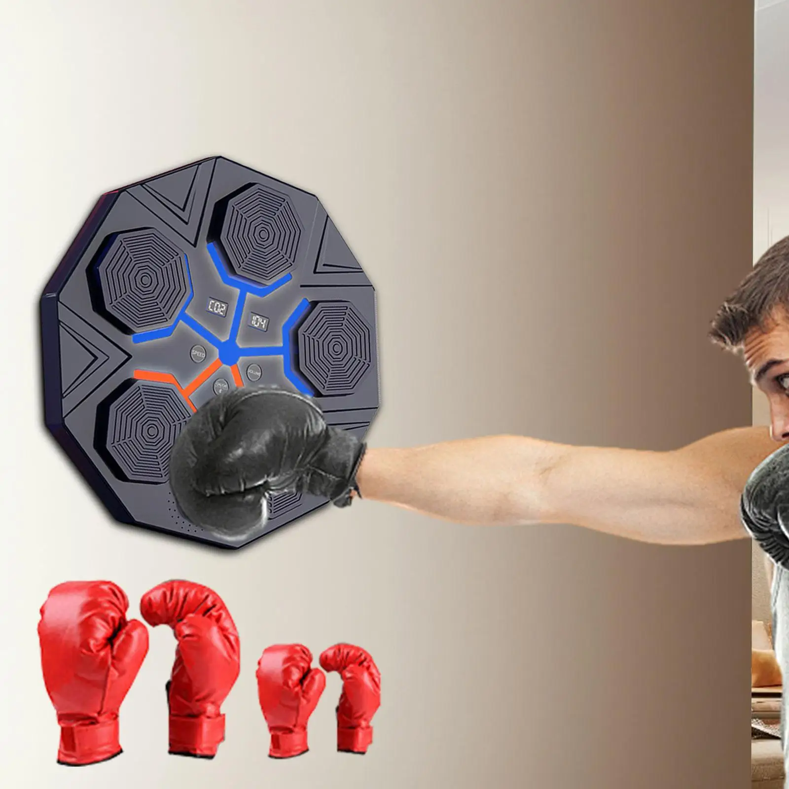 

Music Boxing Machine Punching Pad for Focus Agility Training Fitness Indoor