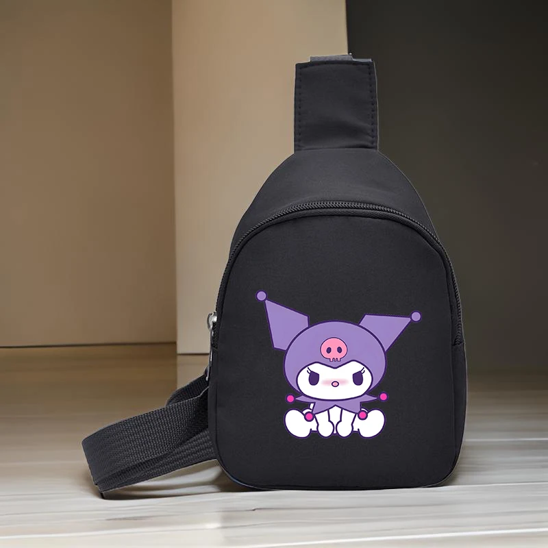 حقيبة صدر هالو كيتي سلينج، حقيبة كروس سينامورول كورومي، حقيبة كتف كاجوال عصرية مع محفظة للعملات المعدنية للسفر اليومي #3