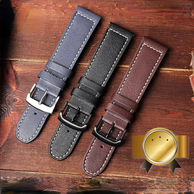 Genuine Leather Watch Strap for Citizen Eco-Drive CA0695-17E Series Ca4210 Aw1360 Men Soft Comfortable Watchband Accessories22mm