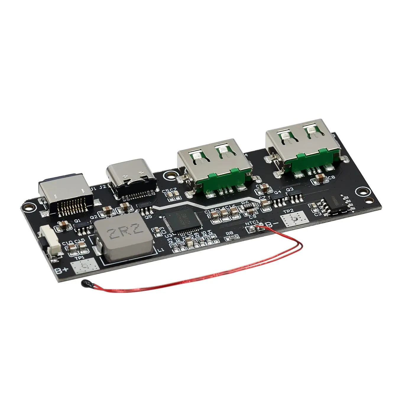 QC4.0 QC3.0 LED مزدوج USB 5 فولت 4.5A 22.5 واط مايكرو/Type-C USB بنك الطاقة المحمول 18650 وحدة شحن درجة الحرارة/حماية الدائرة #6