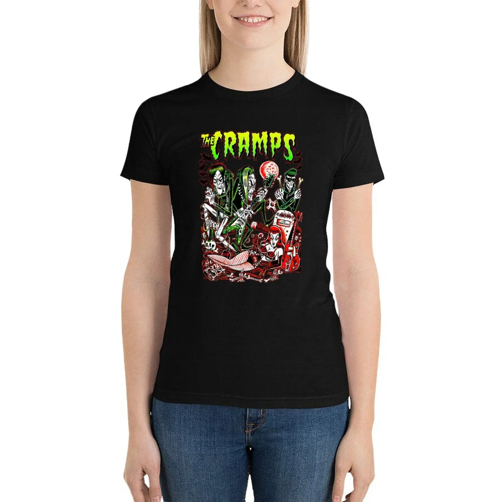 The Cramps iklknjh T-Shirt animal print shirt for girls cute tops plus size tops t shirt for Women