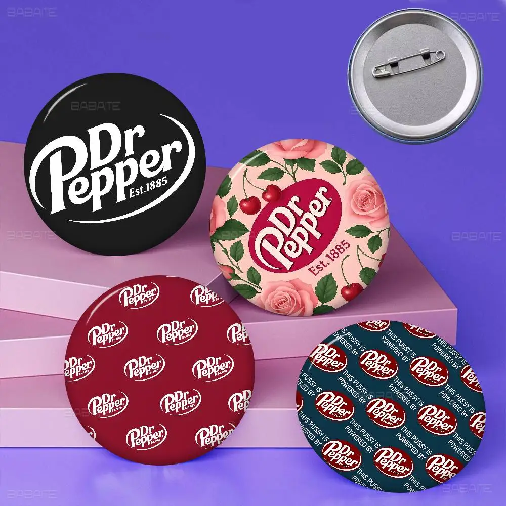 classic beverage brand Dr Pepper Brooches Soft Button Pin Funny Silly Gnarpy on A Skateboard Meme Badge Gamer Collection Gifts