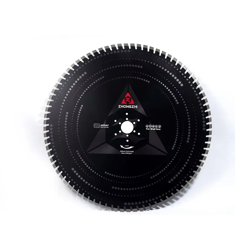 600mm-1600mm Professional Diamond Wall Saw Blade for Reinforced Concrete Slicing Welded Tool for Bridge Construction