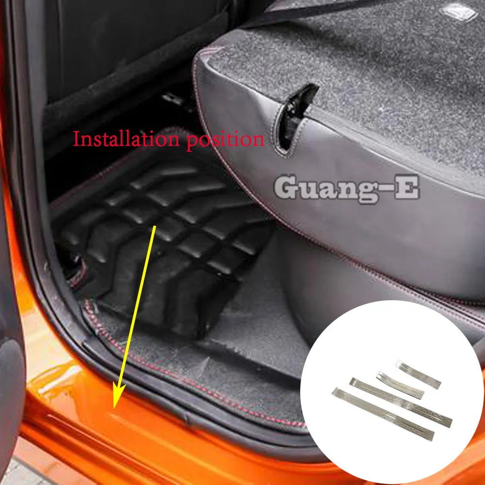 

For Nissan Qashqai j11 2019 2020 2021 2022 2023 Car Stickers Stainless Steel Pedal Door Scuff Plate Threshold External Trim 4PCs